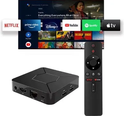 Produktbild von 4K Ultra HD Android TV Media Player für Streaming (Standalone) | Android TV Box | 4K Ultra HD | 1080 HD | Mit Wi-Fi und Bluetooth | Mit Google Assistant und Sprachsteuerung | TV Box | Streaming Box | Medienstreamer |