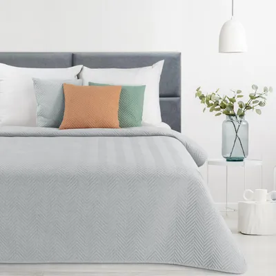Produktbild von Tagesdecke Lein-Optik 3 silber 170x210 cm silber