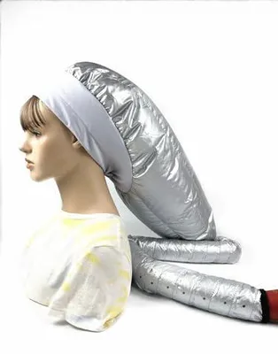 Produktbild von Elastische Duschkappe für Damen, wasserdichte und wiederverwendbare Duschhaube für Mädchen und Frauen, Silber