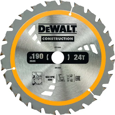 Immagine prodotto di Lama circolare DT1944 D.190mm Foro 30mm 24 denti WZ