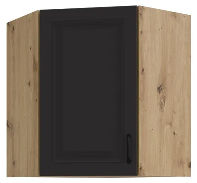 Produktbild von Eckhängeschrank 60x60 cm Stilo Grau Eiche Artisan Küchenzeile Küchenblock Küche