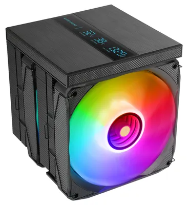 Produktbild von Mars Gaming MCPU-LCDPRO, Luftkühlung, 12 cm, Schwarz