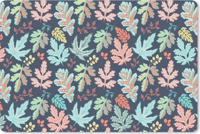 Produktbild von MuchoWow® Schreibtischunterlage Blätter - Muster - Barock 60x40 cm - XXL Mauspad - Großes Mauspad