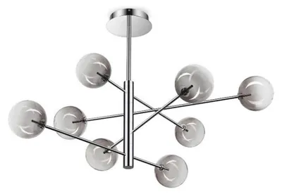 Produktbild von Ideal Lux 345437 EQUINOXE Pendelleuchte 8xG4 Rauch