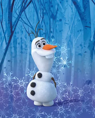 Produktbild von Disney Poster Frozen Olaf Blau - 610147 - 40 x 50 cm