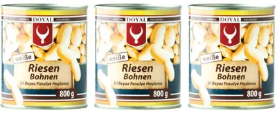Produktbild von Große weiße Butterbohnen 3 × 800 g – Doyal