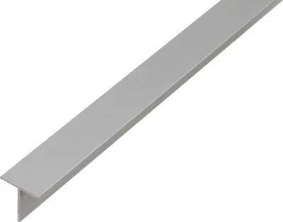 Zdjęcie produktu dla Alberts 473112 Profil T, aluminiowy, anodowany na srebrno, 1000 x 15 x 15 mm