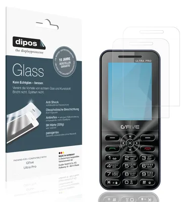 Immagine prodotto di 2x Pellicola Protettiva per GFive Ultra Pro Protezione opaco Vetro Flessibile 9H dipos