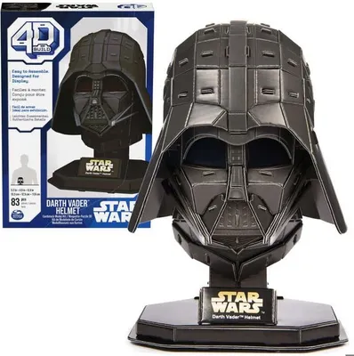 Immagine prodotto di Puzzle 4D Build Casco di Darth Vader di Star Wars, kit di montaggio modello 3D, Spin Master
