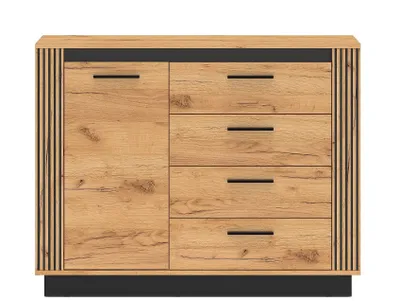 Produktbild von Kombikommode URSO 07 eintürige Kommode mit Schubladen Flur Wohnzimmer