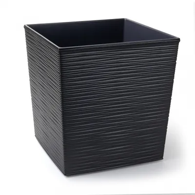 Obrázek produktu pro Plastový květináč Juka vroubek 400x400 mm, grafit