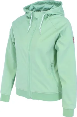 Produktbild von DERBE HAMBURG ISLAY Damen Softshelljacke, Größe:36, Farbe:Neomint
