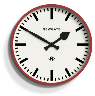 Immagine prodotto di Newgate Number Three Railway - Orologio da parete - Rosso