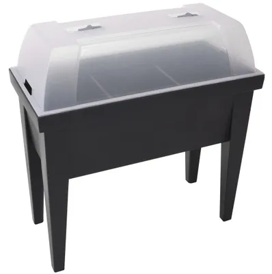 Produktbild von Edm Tischgewächshaus 80x40x65 Cm Schwarz Schwarz One Size