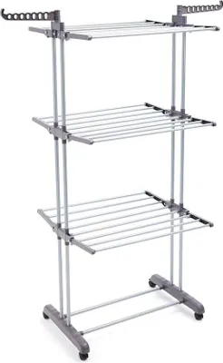 Produktbild von Famanu Wäscheturm-Trockner für drinnen - Platzsparendes Design - 40 m - Grau