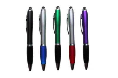 Produktbild von 5x Eingabestift Touch Display Kugelschreiber Stylus Eingabe Stift HARLEKIN Pen, Farbe:Mehrfarbig