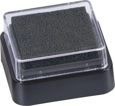 Produktbild von Stempelkissen Mini getränkt 3x3cm schwarz Packung mit 10 Stück