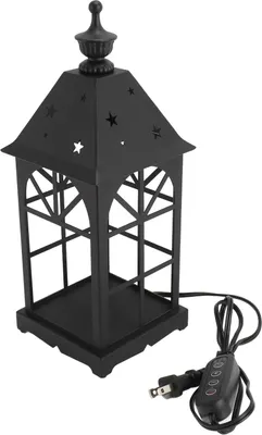 Zdjęcie produktu dla Podgrzewacz do świec Metalowa żelazna lampa Vintage do aromaterapii Lampa do topienia wosku Elektryczny podgrzewacz do świec z 2 żarówkami