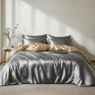 Immagine prodotto di Set di lenzuola in raso 135 x 200 cm, con federe