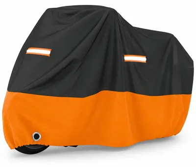 Produktbild von Motorradabdeckung (218×103×123 cm) aus Oxford – wasserdicht – Diebstahlschutzösen, reflektierend – Wetterschutz und Outdoor-Schutzhülle für Motorräder und Roller