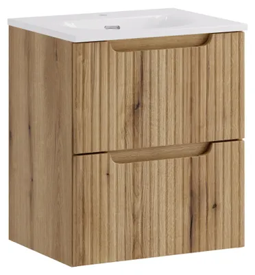Image de Ensemble de meubles de salle de bain de 50 cm avec vasque intégrée Sky