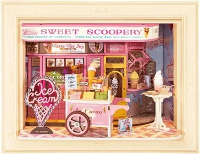 Zdjęcie produktu dla Puzzle 3D, Słodkie lody Scoopery, drewno, Rolife, 119 elementów