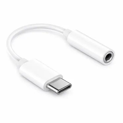 Produktbild von USB C Headset Klinke für Xiaomi 17 15 14 14T 13 13T 12 12T 11T Ultra Redmi Note Pro 4G 5G USB-C auf 3.5mm Kopfhörer Aux-IN Audio Adapter Kabel Weiß