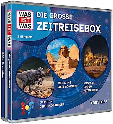 Produktbild von WAS IST WAS 3-CD Hörspielbox. Die große Zeitreisebox