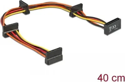 Immagine prodotto di Cavo splitter Delock SATA con connettore a 15 pin > 4 x SATA 15