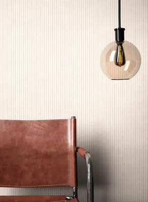 Produktbild von NEWROOM Tapete Beige Vliestapete Streifen - Streifentapete Modern Weiß  Linien  Gestreifte Tapete Landhaus