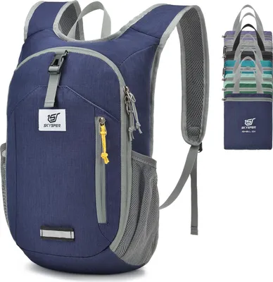 Produktbild von SKYSPER 10L Faltbarer Rucksack Wanderrucksack Klein Tagesrucksack Daypack Reiserucksack für Wandern Reisen Städtetrips
