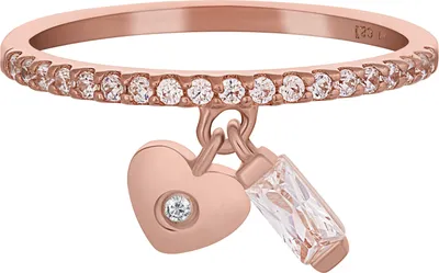 Produktbild von cai Ring 925/- Sterling Silber rot 054 (17,2) Zirkonia 360272484-2