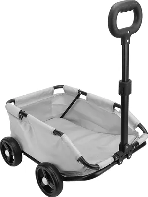 Zdjęcie produktu dla Wózek dla psa Stal węglowa 15.43 Ładowność Lekki składany transporter dla zwierząt z kółkami Wózek podróżny dla zwierząt Szary