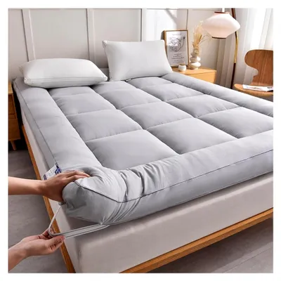 Produktbild von Bequemes, dickes, rollbares Camping-Futon für Schlafsäle und Gäste, vielseitiges Schlafsofa für Übernachtungen, tragbares und gemütliches Design für Outdoor-Aktivitäten