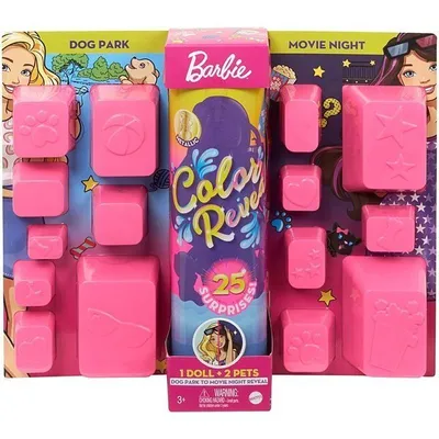 Zdjęcie produktu dla MATTEL GPD56 Barbie Colour Reveal Ultimate Reveal Park dla lalek i kino z 25 niespodziankami i Tag-N