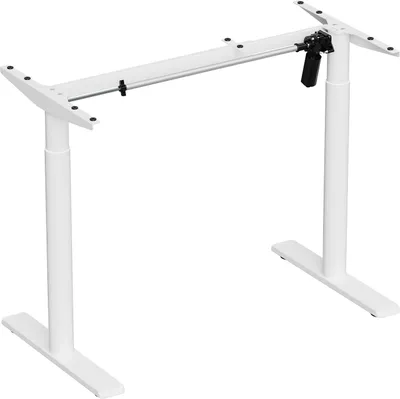 Image de Pied de bureau motorisé assis-debout, Hauteur 70-120 cm, Blanc