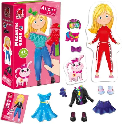 Zdjęcie produktu dla Gra Magnetyczna Alice And Polly Ubieranka Projektantka Mody Roter Kafer