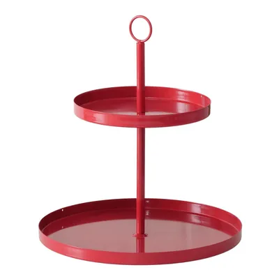 Produktbild von Etagere Perina – Zarte Eleganz in Rot