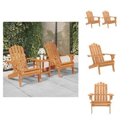 Obrázek produktu pro vidaXL Zahradní židle Adirondack 2 ks. Masivní dřevo akácie - zahradní židle