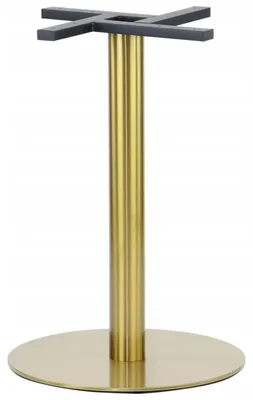 Immagine prodotto di Base per tavolo in acciaio inox SH-3001-6/G, per ufficio, hotel, ristorante, diametro 50 cm, altezza 72 cm, acciaio inox color oro