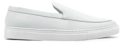 Produktbild von Omnio Herren-Slipper, Modell "Echo", aus weißem Nubuk-Leder