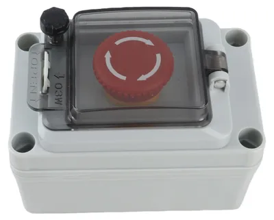 Immagine prodotto di Pulsante di emergenza con scatola, interruttore di arresto impermeabile IP67 per uso interno ed esterno