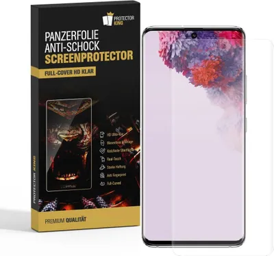 Produktbild von 2x Panzerfolie für Samsung Galaxy S20 Plus FULL CURVED Displayschutz Schutzfolie KLAR ANTI-SHOCK/ ANTI-KRATZ/ ANTI-BRUCH/ ANTI-SCHMUTZ