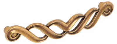 Produktbild von Griff für Möbel aus Zinklegierung, Lochabstand 128 mm, gebogen