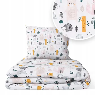Produktbild von Kinderbettwäsche 100x135 Baumwolle Baby Bettwäsche Set 100x135 + 40x60 Kissenbezug Jungen & Mädchen Kleinkind Bettbezug