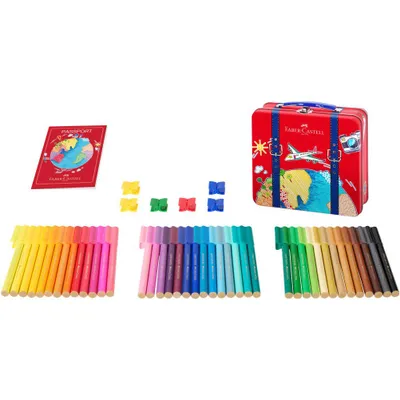 Obrázek produktu pro FABER-CASTELL Spojovací fixy, různé barvy, 40 ks.
