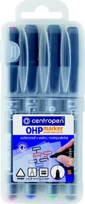 Immagine prodotto di Marcatore permanente OHP 2634 Centropen - set di 4 pezzi