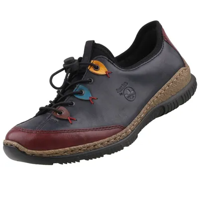 Produktbild von Rieker N3271 Damen Schuhe Halbschuhe Sneaker , Größe:41 EU, Farbe:Blau