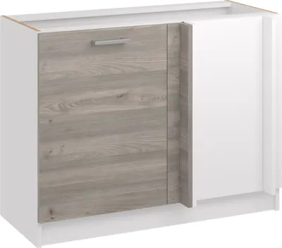 Produktbild von Roe Furniture | Küchenunterschrank 85 cm - Eiche Nelson - Dunkelbraun - Kücheneckschrank - Ohne Arbeitsplatte - Unterschränke Küche - DPP