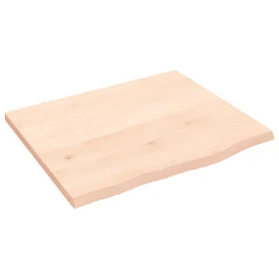 Produktbild von vidaXL Tischplatte 60x50x2 cm Massivholz Eiche Unbehandelt